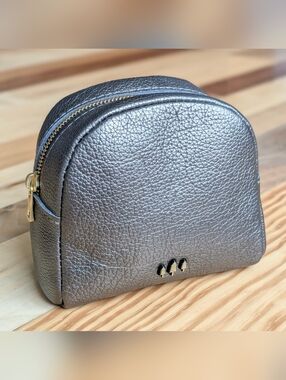 Portland Leather Metallic Stardust Wonder Pouch with Gold Hardware